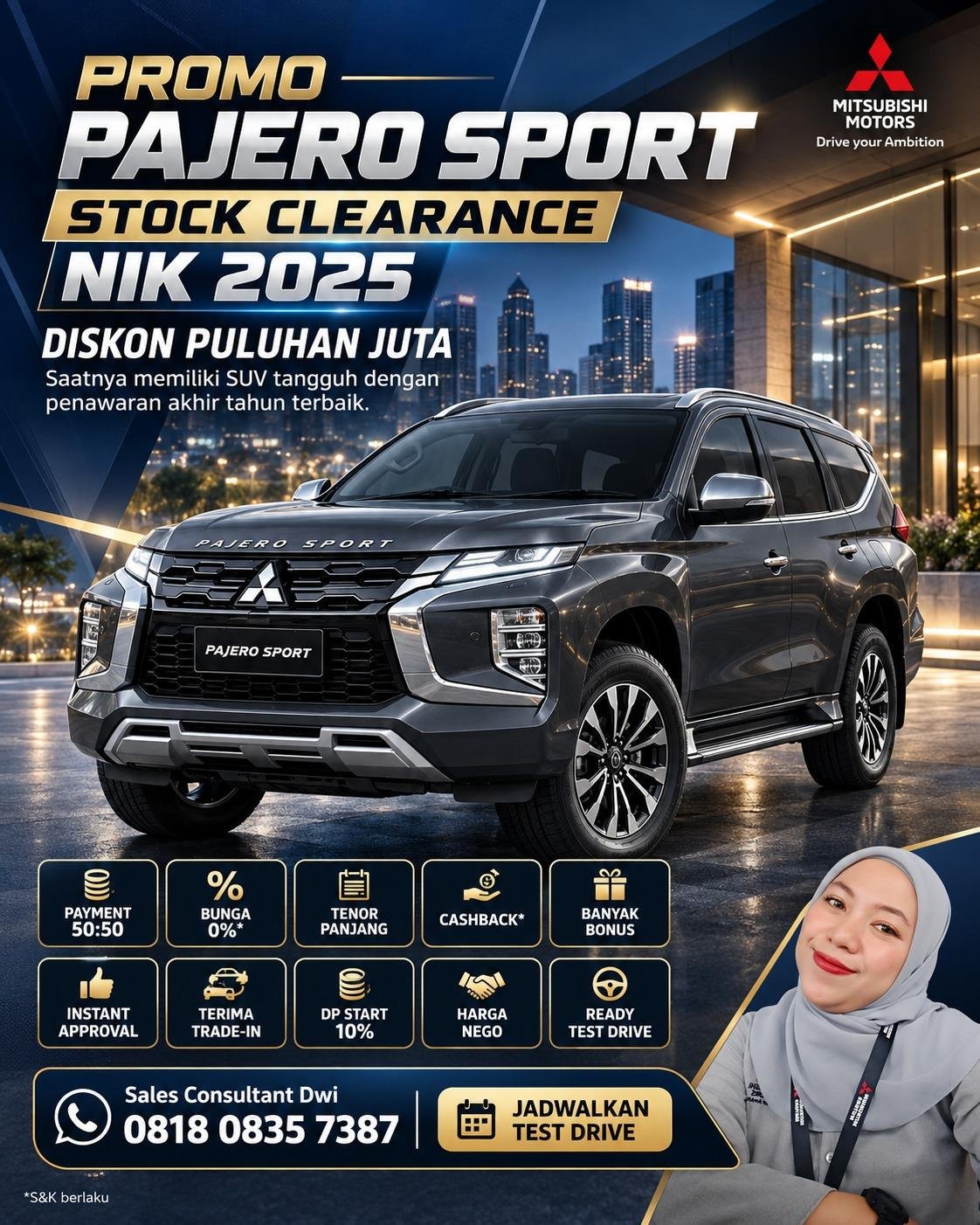 promo pajero sport nik 2025